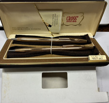 1975 Cross Classic 14K Gold Filled Ballpoint Pen  Pencil Set Model No.1501