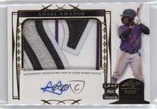 2022 Leaf Trinity Patch Auto Gold Foil /50 Adael Amador #PA-AA1 Patch Auto 0i4k