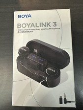BOYA BOYALINK 3 Wireless Lavalier Mini Microphones for iPhone 15-16/Android/PC/