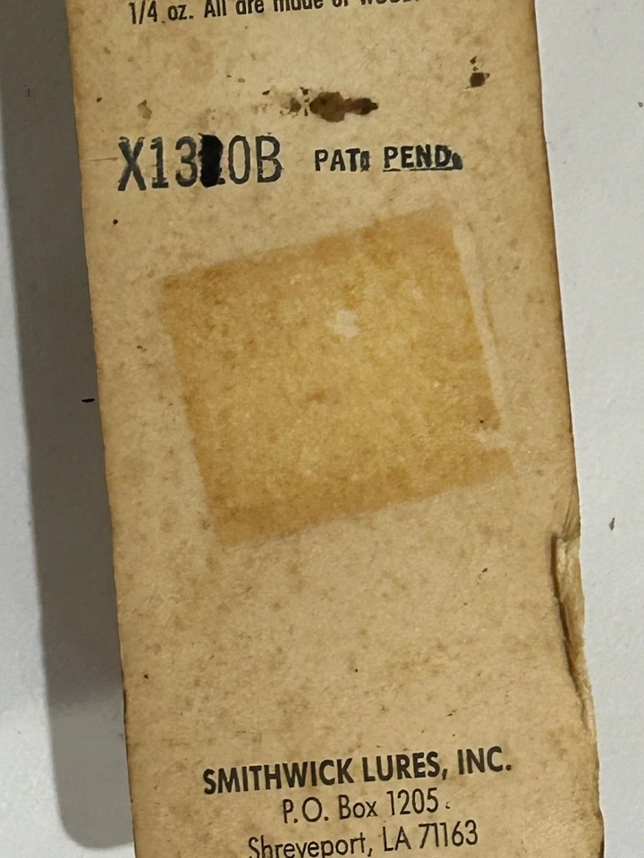 Señuelo de pesca vintage SMITHWICK HIGHROLLER EN PAQUETE CAJA DE APAREJOS ENCONTRAR Foto 4 de 4