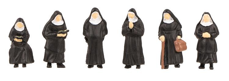 Faller 151601 - 1/87 / H0 Figure Set Nuns - New