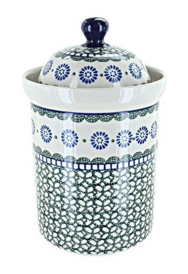 Blue Rose Polish Pottery Maia Large Canister