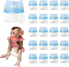 Disposable Monkey Diapers,Marmoset Diapers with Adjustable Elastic Waistline,Mon