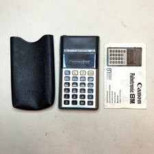 VTG Canon Multi 8 Palmtronic MD-8 Calculator w/ Sleeve Instructions WORKS