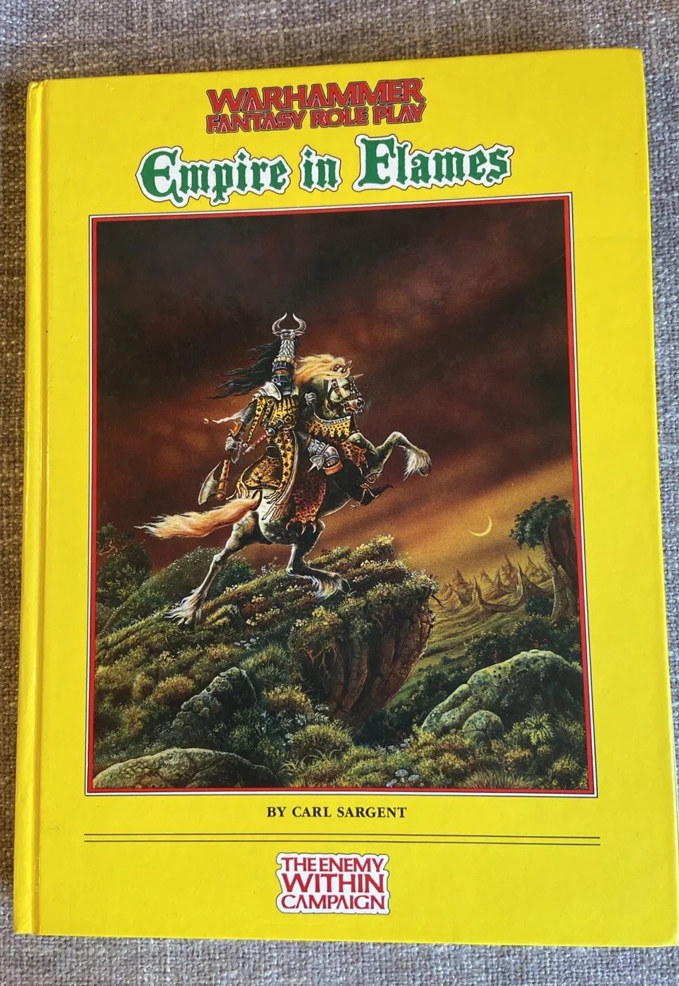 Warhammer Empire In Flames RPG Fantasy Roleplay - 1989 Games Workshop - Fragile