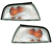 Frontblinker Set FüR Mitsubishi Lancer VI 1995 - 1997 Blinker Weiß Silber