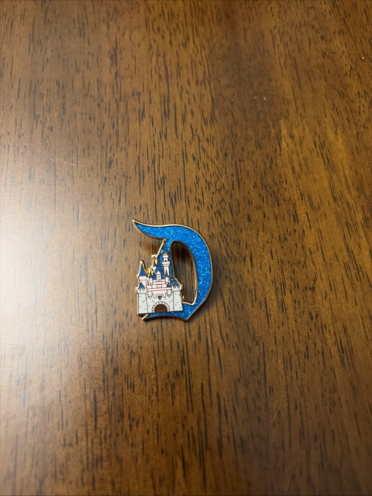 Disney Glitter Pin Sleeping Beauty Castle D Key To Disneyland 70th Pin