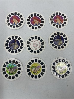Vintage View-Master Lot 9 Reels Fairly OddParents Hologram Discovery Kids More