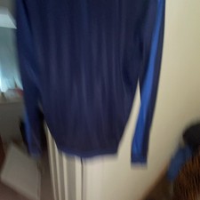 Manchester United Men's xl Navy Blue Full Zip Polyester Track Jacket