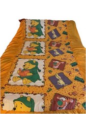 Vintage Winnie The Pooh Twin Size Comforter With Ruffled/ Draped Side Drops