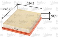 Luftfilter Valeo 585291 FÜR Cadillac Hyundai Opel Saab Ansaugluftfilter