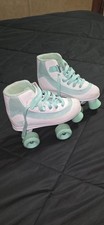 Roller Derby Firestar Girls Roller Skates Size 3 Mint Green White