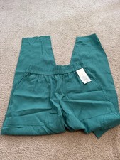 A New Day Women's High Rise Tapered Ankle Pull-On Joggers Jade Green Small NWT
