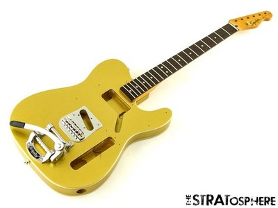 Fender Squier Custom Tele BODY & NECK & BIGSBY B50 Double Bound Aztec Gold