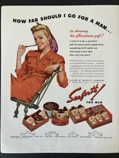 1943 Seaforth For Men Shaving Mug Lotion Talc Soap Cologne Sets Vintage Print Ad