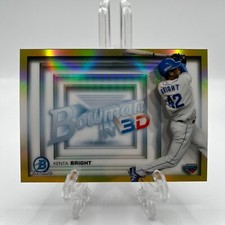 2022 Bowman NPB In 3D Chrome Kenta Bright #3DB-3 Gold Refractor Rookie RC /50
