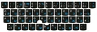 German-Russian keyboard stickers for Lenovo keyboard or notebooks