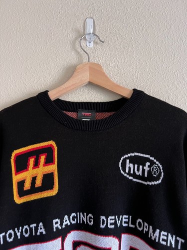HUF Toyota TRD Tracing Sweater - Size Large - Black - NEW - Picture 2 of 6