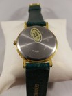 Women's Christmas Watch White Dial Green Leather Band Gold Case Teddy Bear  — photo 10