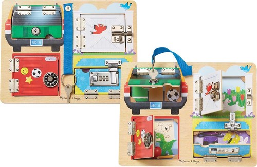 Melissa And Doug Locks And Latches Board Wooden Educational Toy - Picture 9 of 9
