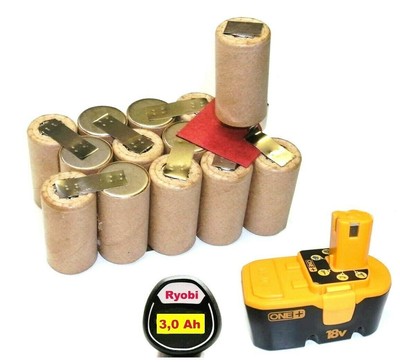 Tauschpack für  Ryobi Akku  18 V  BPP 1817 / 1820  mit 3,0 Ah   NiMh