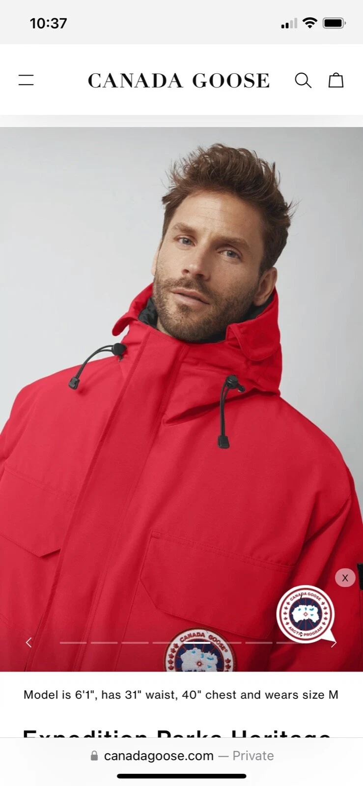 CANADA GOOSE Canada oca Expedition Parka Heritage unisex