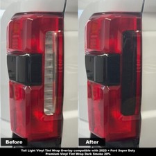 Tail Light Vinyl Tint Overlaydark Smoke 20 Precis.ft.for 23ford Super Duty