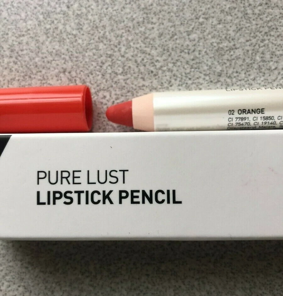 Cailyn Pure Lust Lipstick Pencil 02 Orange Net Wt. 0.1 oz New In Box Germany  - Image 3 of 4