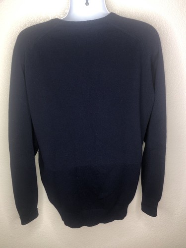 Johnstons Of Elgin Lambswool Size 46 Scotland Navy Argyle Golf Sweater - Picture 4 of 9