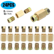 24pcsset 316 Brake Line 38-24 Inverted Brake Line Fittings Brass Unions