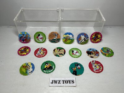 16 x WALKERS Looney Tunes Tazos 1996 tolles Geschenk für ein unvollständiges Set.