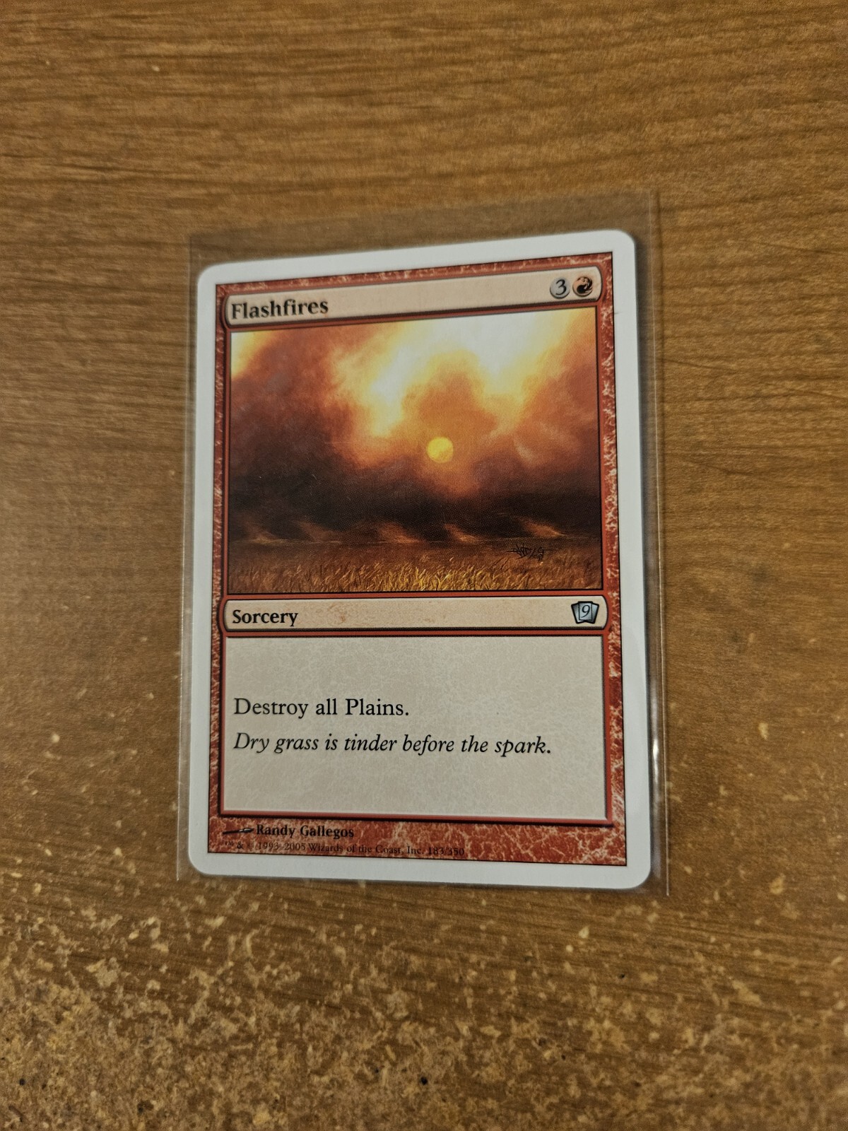 MAGIC THE GATHERING 9TH EDITION UNCOMMON FLASHFIRES LIGHTLY PLAYED
