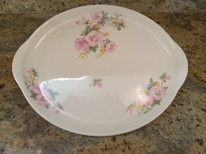 VINTAGE FLOWERED PLATTER