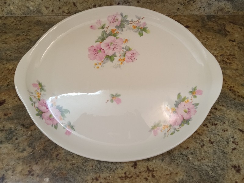 VINTAGE FLOWERED PLATTER