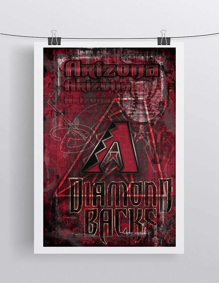 Arizona Diamondbacks Poster, Arizona D-Backs Artwork Gift, Diamondbacks Art - Image 2 of 4