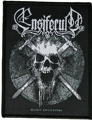   Ensiferum - Skull gewebter Aufnäher - woven Patch Neu & Official!