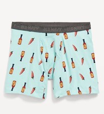 Old Navy Men's Boxer Briefs Soft-washed 6  Ins Hot Sauce Spicy Size XXL