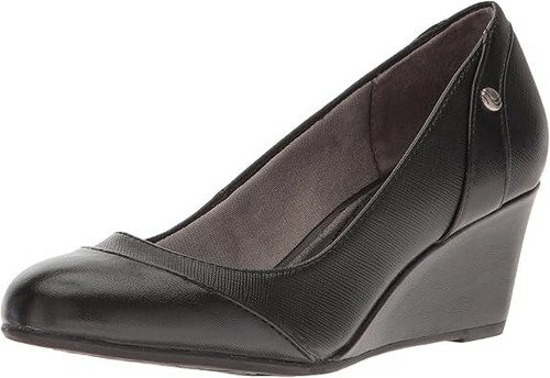 LifeStride Dreams Wedge Pump, Black , Size 10, New