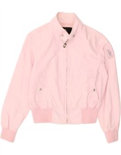 Refrigue Womens Bomber Jacket Uk 14 Large Pink Nylon Aa04