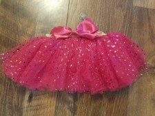 Infant So Dorable Pink Soft Tulle Tutu w/ Hearts & Bow 0-3 M Baby Girl NWOT
