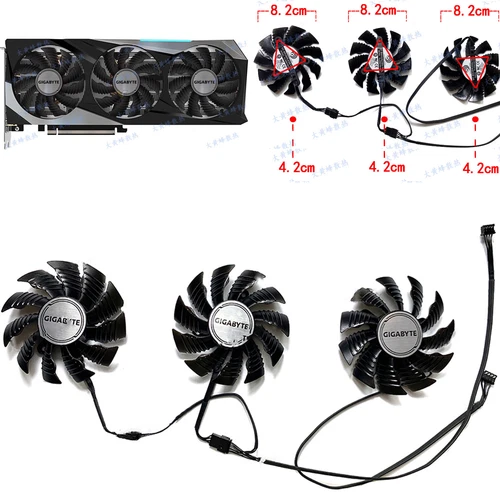 Cooling Fan Replace Part for GIGABYTE RTX3070 3070ti 8GB Gaming OC Graphics Card
