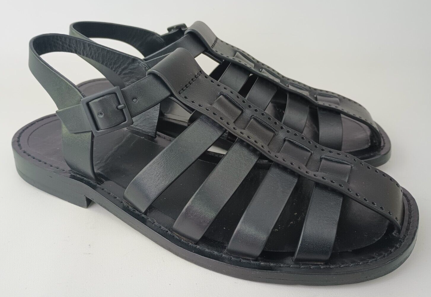 FILA Sandali da pescatore Pablo The Row donna in pelle nera taglia 38 5