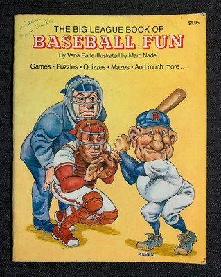 1982 The Big League Book of BASEBALL FUN by Vana Earle VG 4.0 Marc Nadel