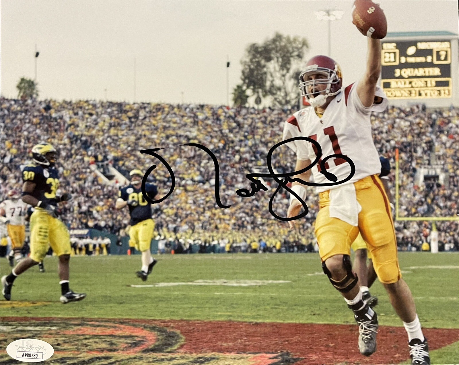 Matt Leinart Autographed Signed USC Trojans 8x10 Photo Heisman JSA COA 