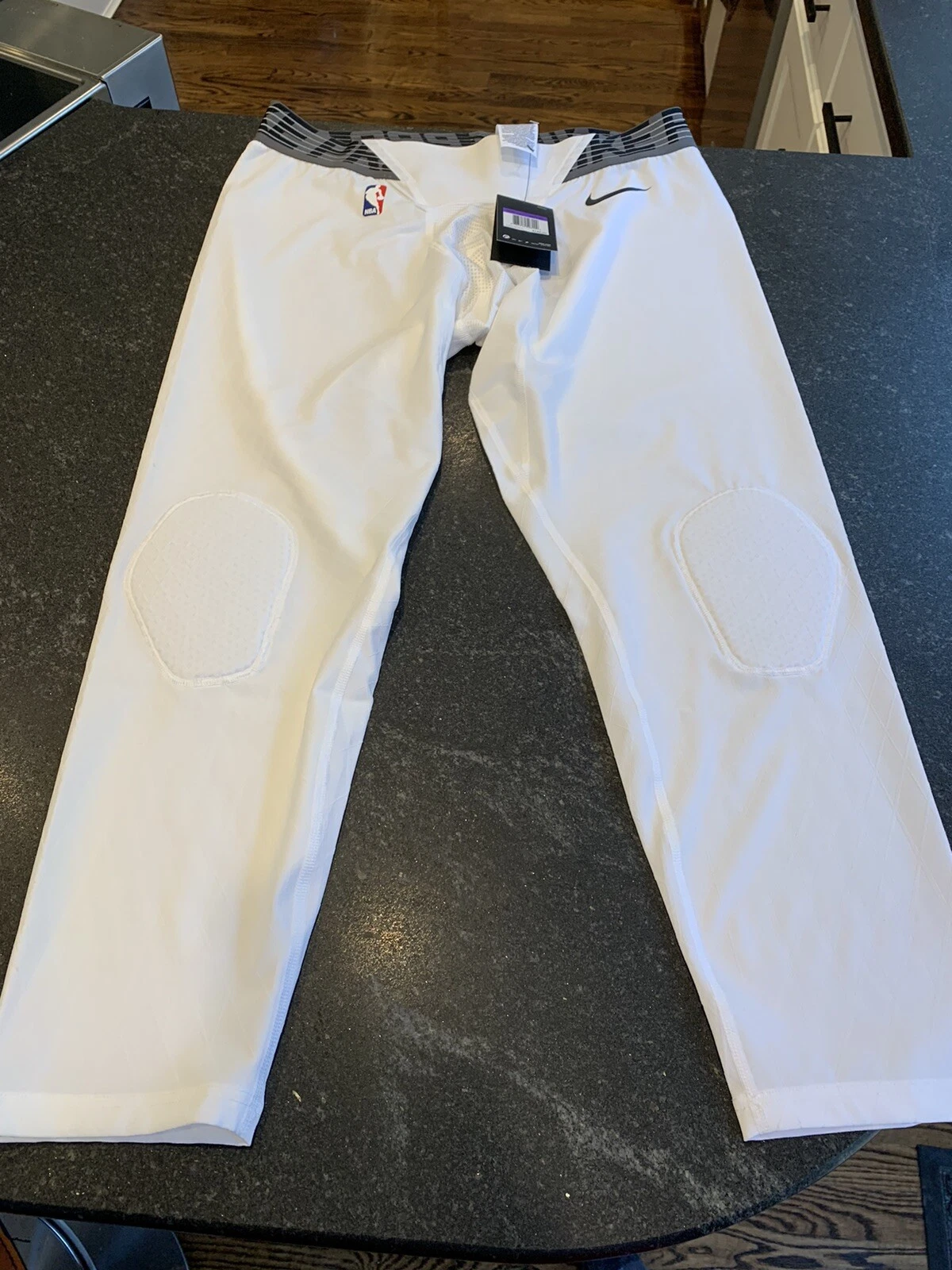 $120 Nike NBA Compression 3/4 Pants Zonal Strength Knee Men Basketball Sz 3XL