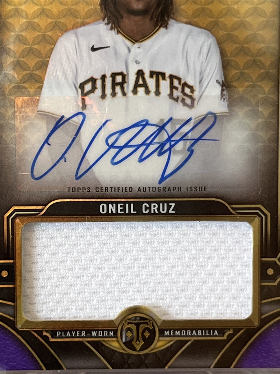 2022 Topps Triple Threads Oneil Cruz RC Jumbo Relic Auto #