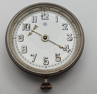 Antiker Reisewecker Junghans 62mm Sammler Email rar 40er Jahre vermutlich