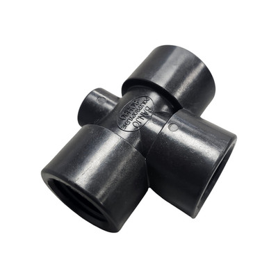 Banjo Poly Tee Fitting with Gauge Port 3/4'' FNPT - TEG075