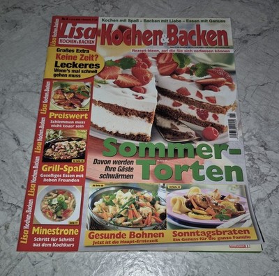 Lisa Kochen & Backen 6/2002 Grillfest Sommertorten Provence Nudel-Rezepte Bohnen
