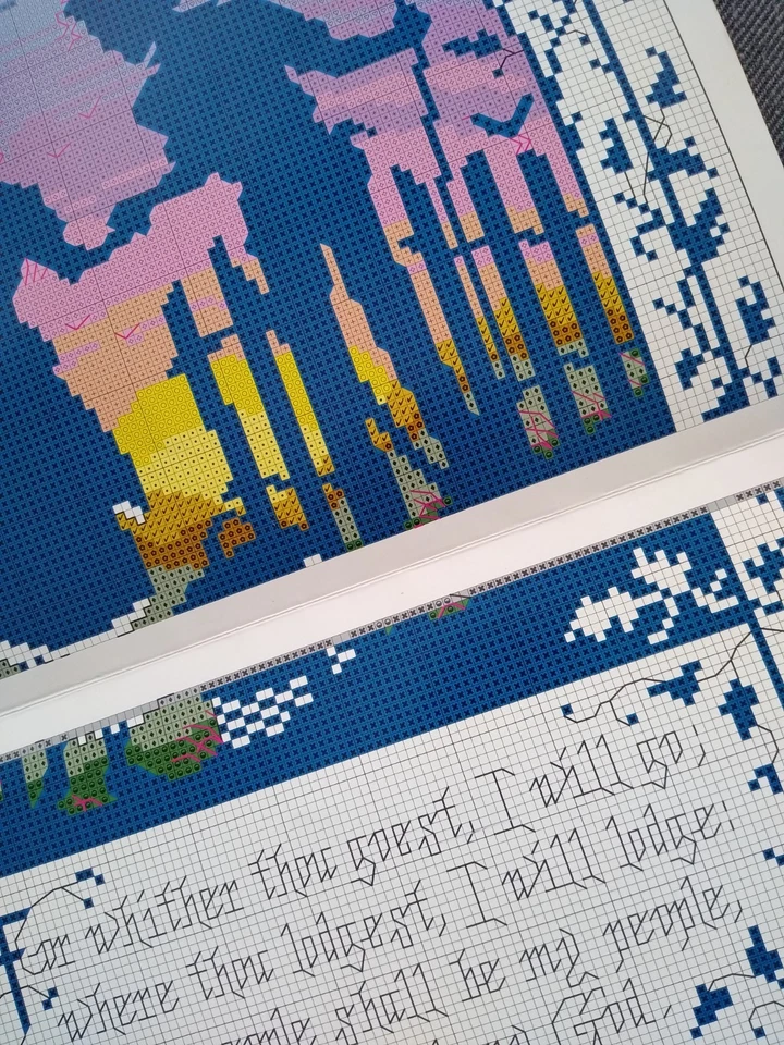 Kooler Design Studio RUTH 1:16 Counted Cross Stitch Pattern by Sandy Orton  - Image 2 of 3